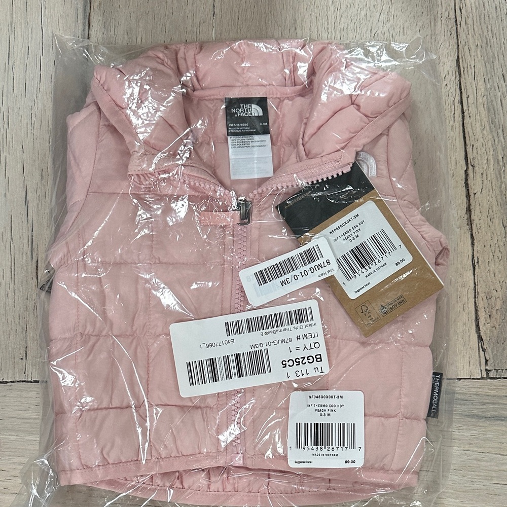 The North Face Kids' Light Pink Puffer Vest